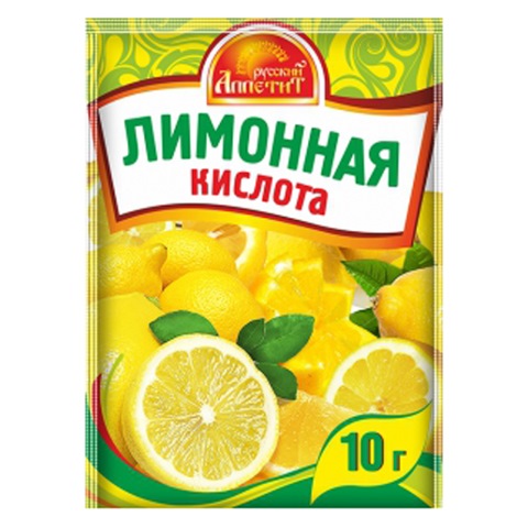 Приправа Лимонная кислота "ВИТЭКС" 10гр 50шт